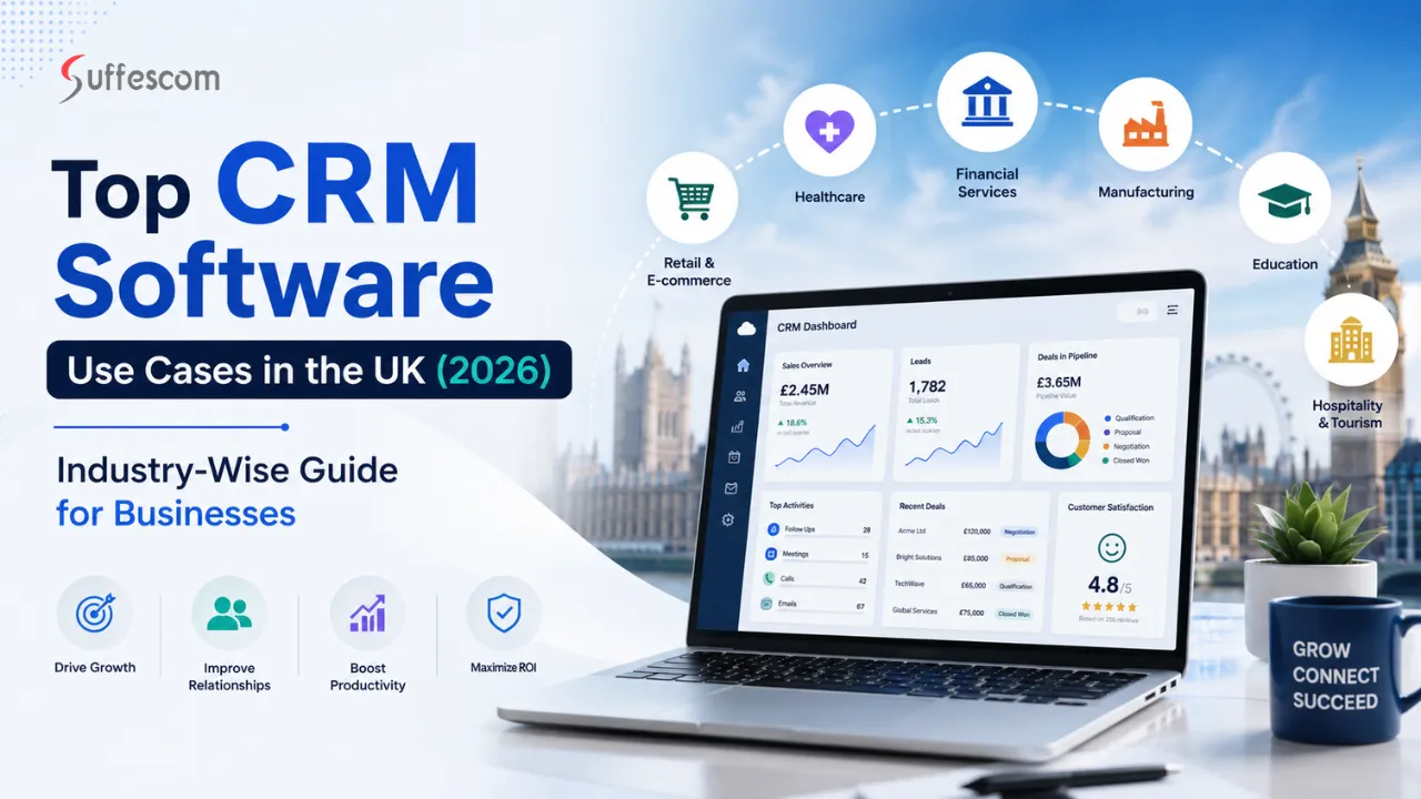 Top CRM Software Use Cases in the UK (2026) – Industry-Wise Guide for Businesses