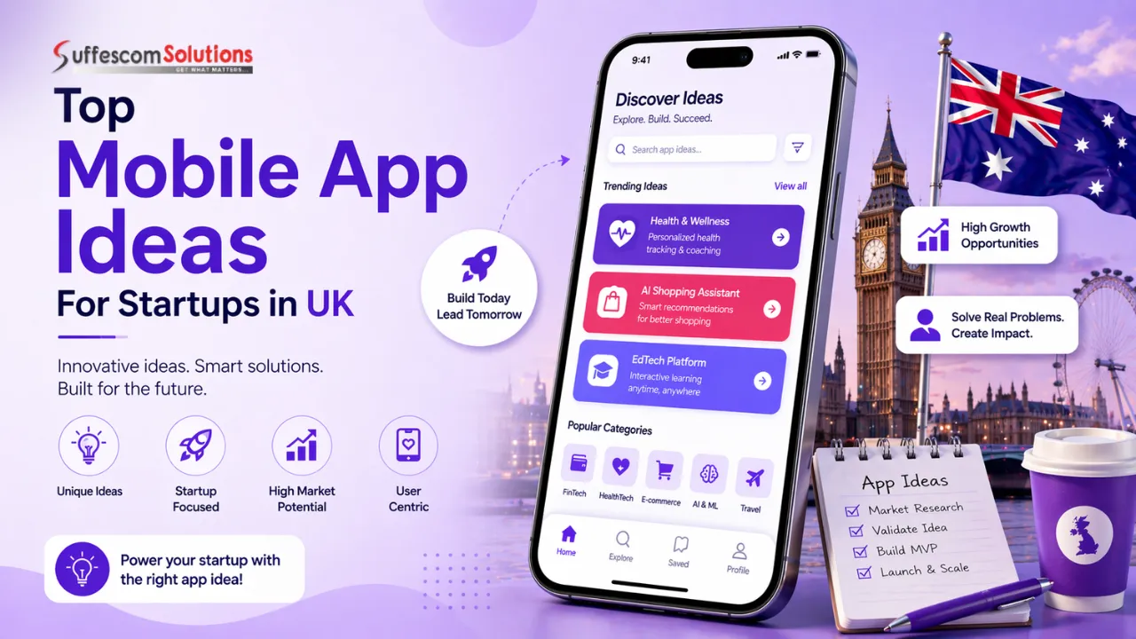 Top Mobile App Ideas For Startups in UK | Million Dollar App Ideas List