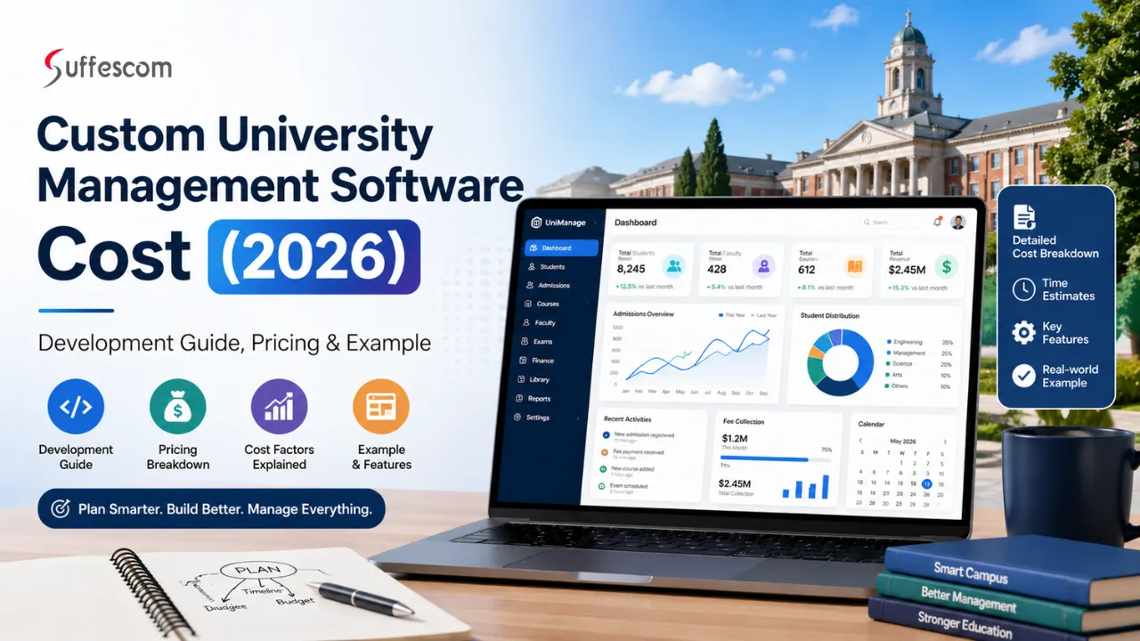 Custom University Management Software Cost (2026): Development Guide, Pricing & Example