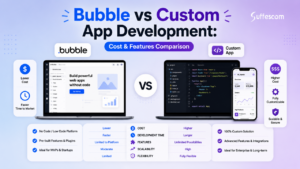 bubble vs custom app development