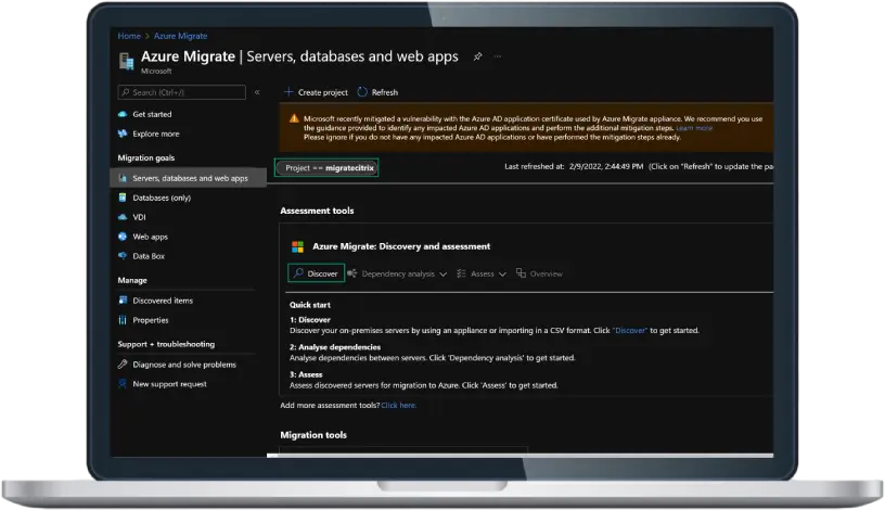 Azure Migration for Healthcare Business