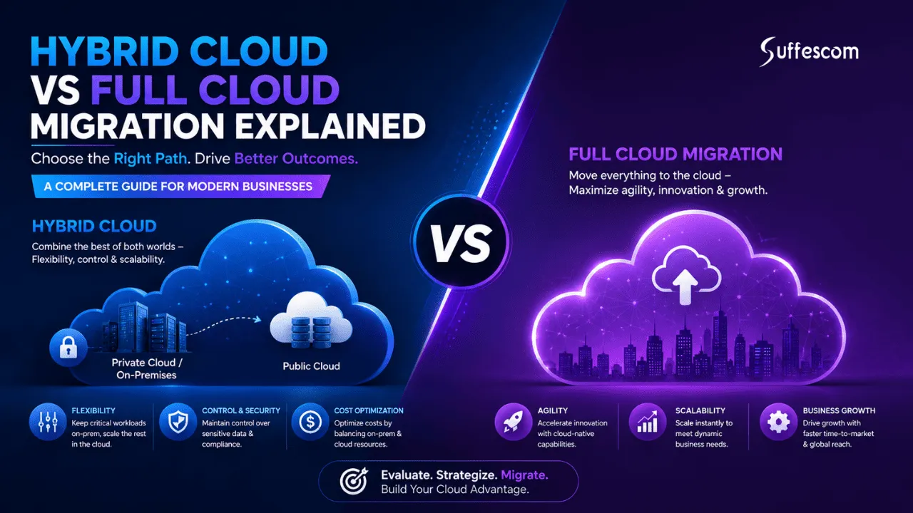 Hybrid Cloud vs Full Cloud Migration Comparison